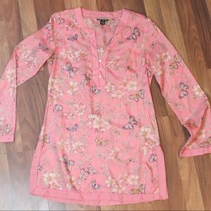 Lucky Brand Silk Tunic Sz Small